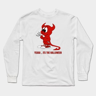 Cute Halloween Devil Long Sleeve T-Shirt